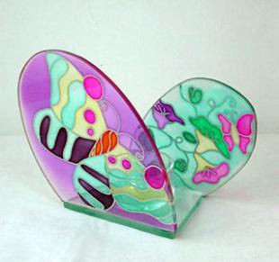 Stained Glass Candle Holder (2)