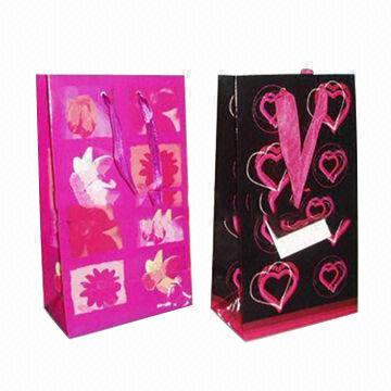 Matte Laminated Valentine's Shopping Bags
